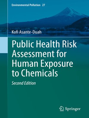 cover image of Public Health Risk Assessment for Human Exposure to Chemicals